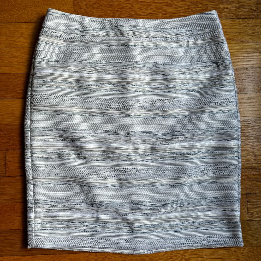 Ann Taylor Metallic Knit Pencil Skirt